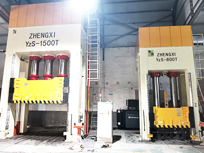 山东淄博液压机需求客户定制的框架复材液压机800吨和1500吨